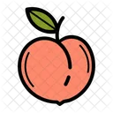 Peach Fruit Food Icon