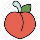 Peach Fruit Food Icon