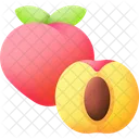 Peach Fruit Food Icon