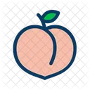 Peach Fruit Food Icon