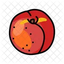 Peach Ripe Ripe Nectarine Icon