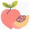 Peaches Apricot Juicy Fruit Icon