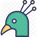 Peacock Peafowl Bird Icon