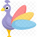 Peafowl Cartoon Peafowl Cute Peafowl Icon