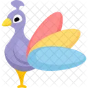 Peafowl Cartoon Peafowl Cute Peafowl Icon