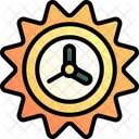 Peak Sun Hours Sun Clock Icon