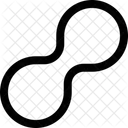 Peanut Blob Neubrutalism Icon