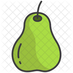 Free Pear Colored Outline Icon Available In Svg Png Eps Ai Icon Fonts