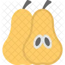 Pear Fruit Half Icon