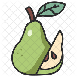 Free Pear Colored Outline Icon Available In Svg Png Eps Ai Icon Fonts