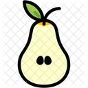 Pear Half Fruit Icon