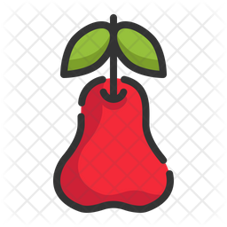 Free Pear Colored Outline Icon Available In Svg Png Eps Ai Icon Fonts