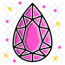Pear Diamond Stone Icon