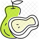 Pear Slice Pear Fruit Icon