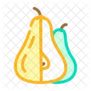 Pear Two Cut Icon
