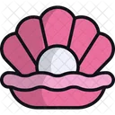 Pearl Oyster Sea Animal Icon