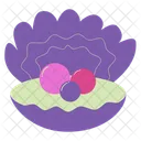 Pearl Shells Scallop Shellfish Icon