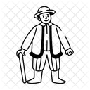 Pearly King Heritage Royalty Icon