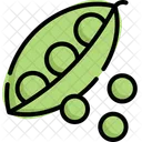 Peas Vegetable Fiber Icon