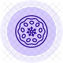 Pecan Pie Line Icon Icon