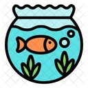 Peces Acuario Bowl Icono