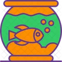 Pecera Cuenco Pescado Icono