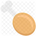 Carne De Coxa Pedaco De Frango Comida Ícone
