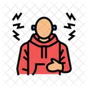 Pedestre Segurando Protetores De Ouvido Icon
