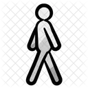 Pedestrian Hiker Walker Icon