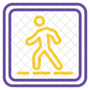 Pedestrian Crossing Traffic Sign Road Sign Icon
