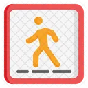 Pedestrian Crossing Traffic Sign Road Sign Icon