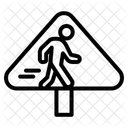 Pedestrian Crossing Road Pedestrian Icon