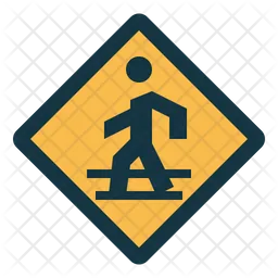 Pedestrian Crossing  Icon