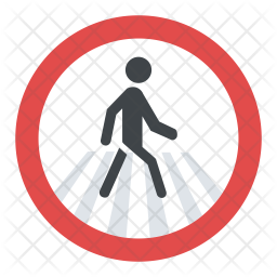 Pedestrian crossing symbol.ai Royalty Free Stock SVG Vector and