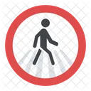 Pedestrian Crossing Sign Icon