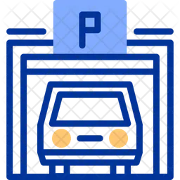 Pedestrian Parking Garage  Icon