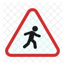 Pedestrian Sign Traffic Icon