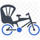 Pedicab Rickshaw Travel Icon