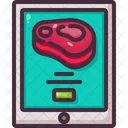 Comida Carne Pedido On Line Icon