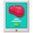 Comida Carne Pedido On Line Icon