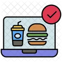 Pedir Comida Comida Pedido En Linea Icono