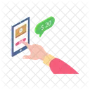 Pedido realizado en línea  Icono