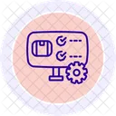 Icono De Linea De Pedidos Personalizable Icono