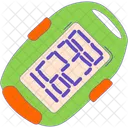 Pedometer Fitness Thermometer Icon