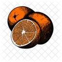 Peel Citrus Orange Icon