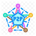 Peer Nodes Decentralized Icon