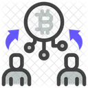 Blockchain Cryptocurrency Digital Currency Icône