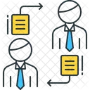 Peer To Peer Peer Communication Icon