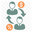 Peer To Peer Lending Bank Pp Icon