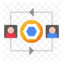 Peer-to-Peer-Netzwerk PP  Symbol